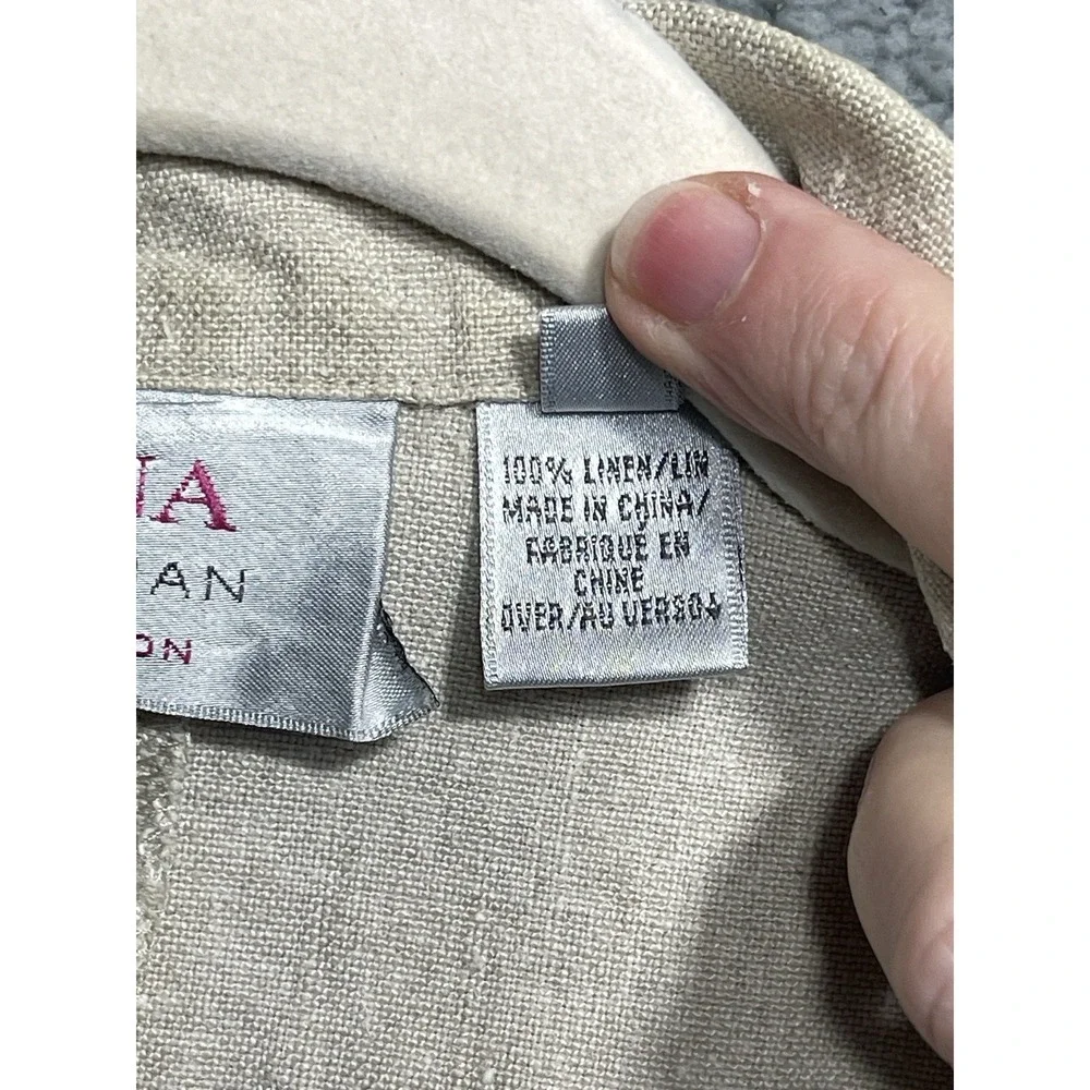 Dana Buchman tan linen